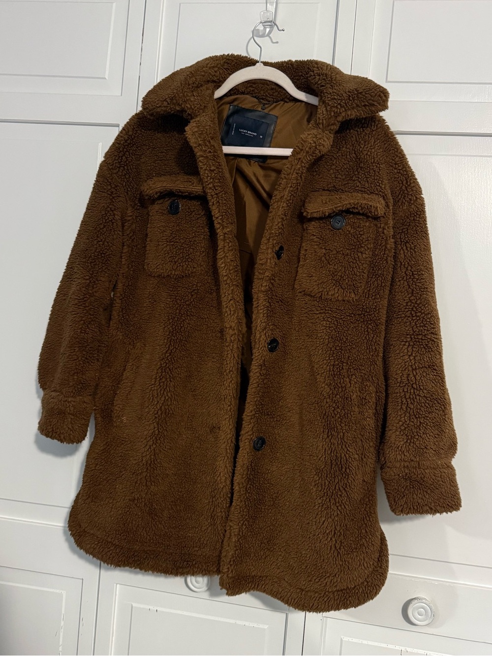 Lucky Brand Brown Teddy Sherpa Jacket